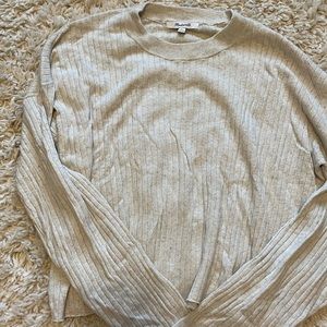 Madewell Donegal lansdale crop pullover sweater